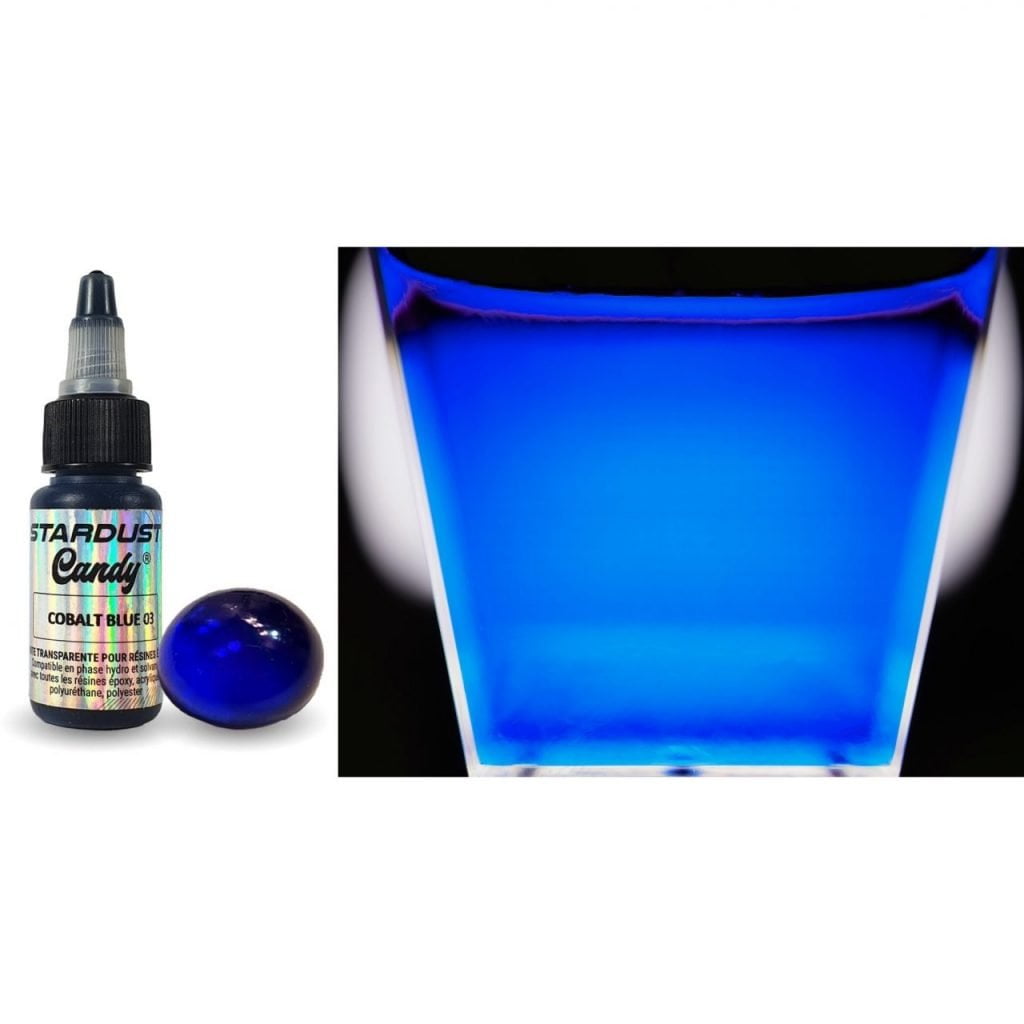 Transparent dye 'Stardust' for resin - Cobalt blue 3