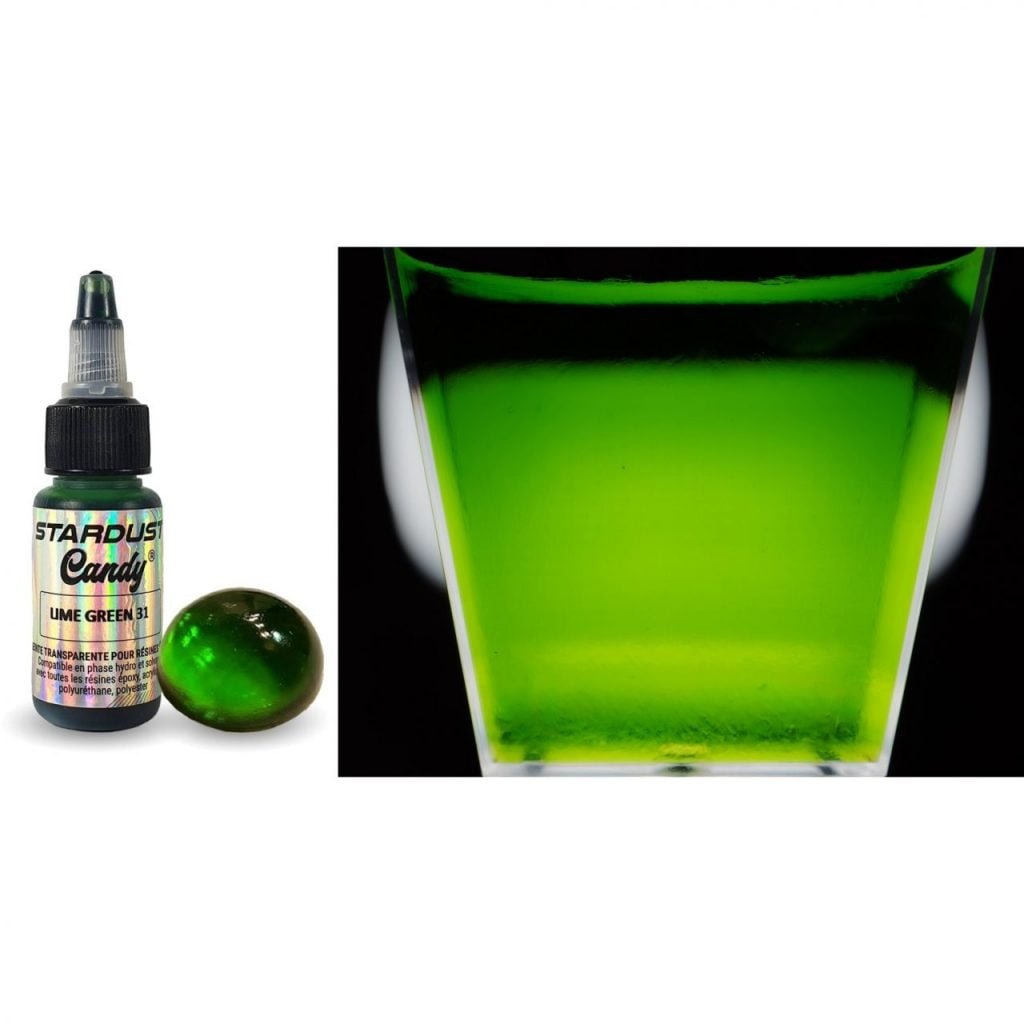Transparent dye 'Stardust' for resin - Lime green 31