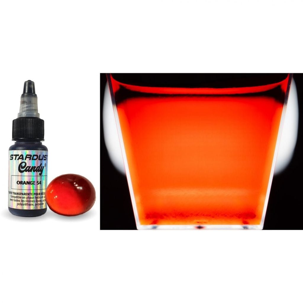 Transparent dye 'Stardust' for resin - Orange 54