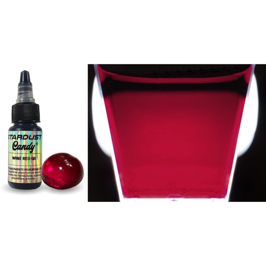 Transparent dye 'Stardust' for resin - Wine red 8
