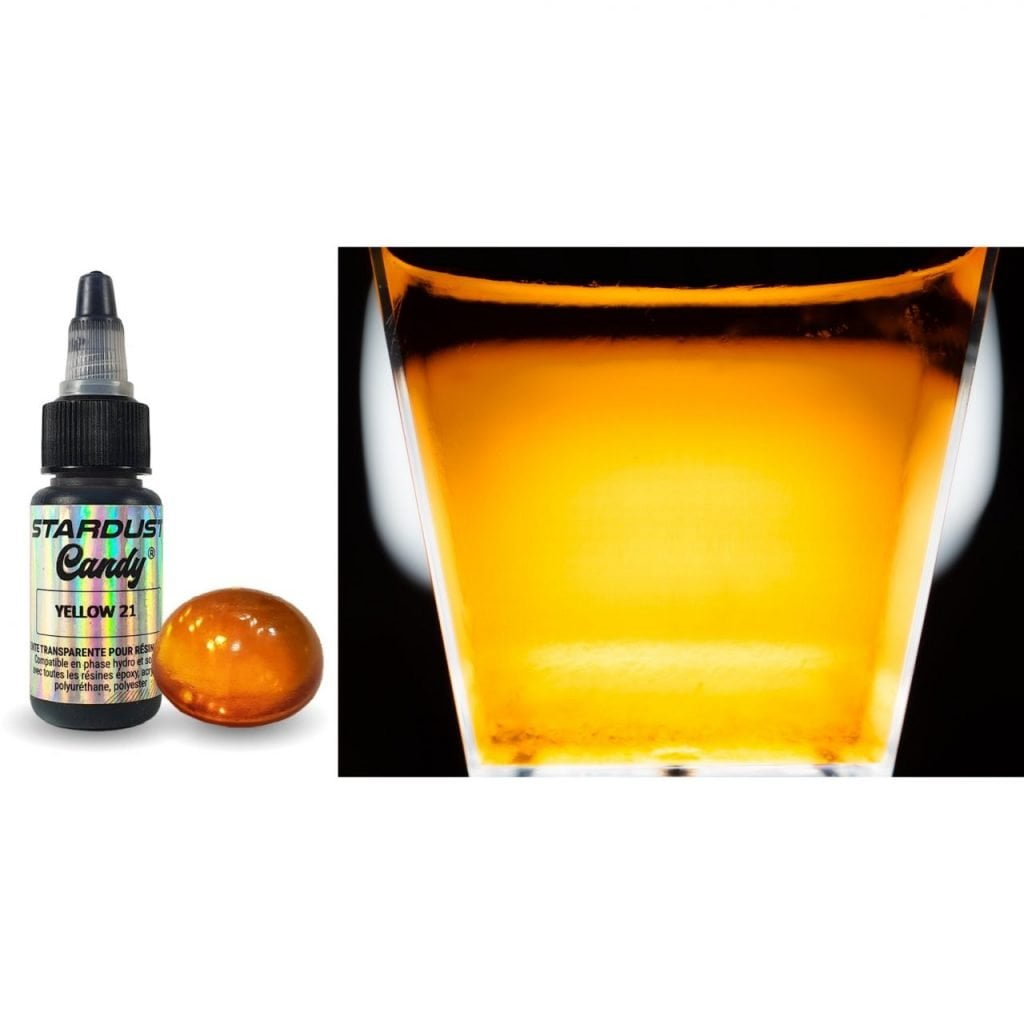 Transparent dye 'Stardust' for resin - Yellow 21