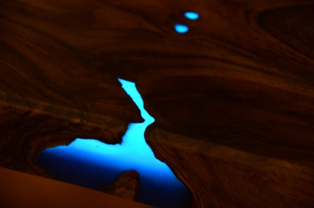 Turquoise glowing luminescent pigment 100gr - Image 23