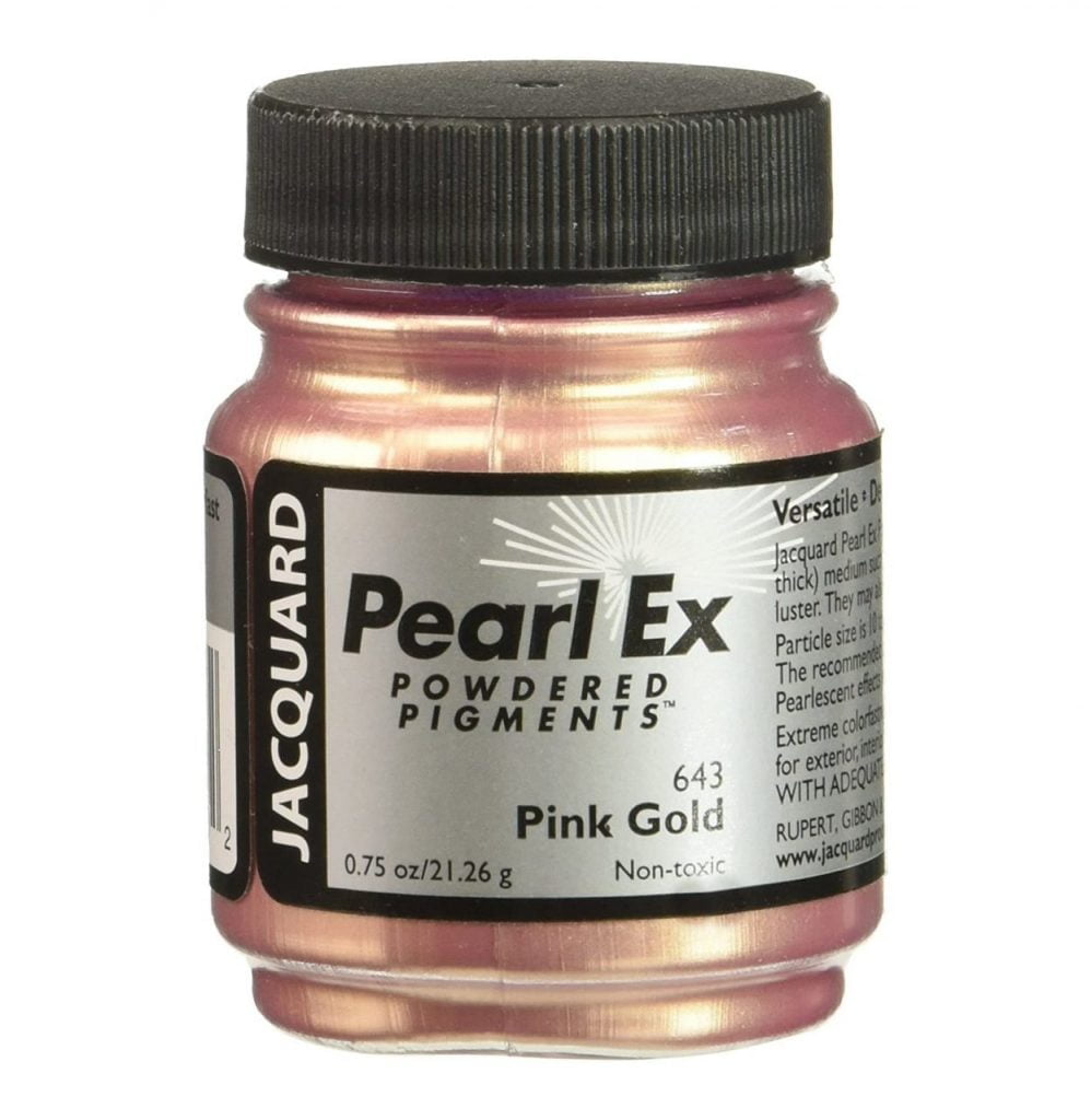 Jacquard Pigment Pearl Ex - 643 Pink Gold pearl powder