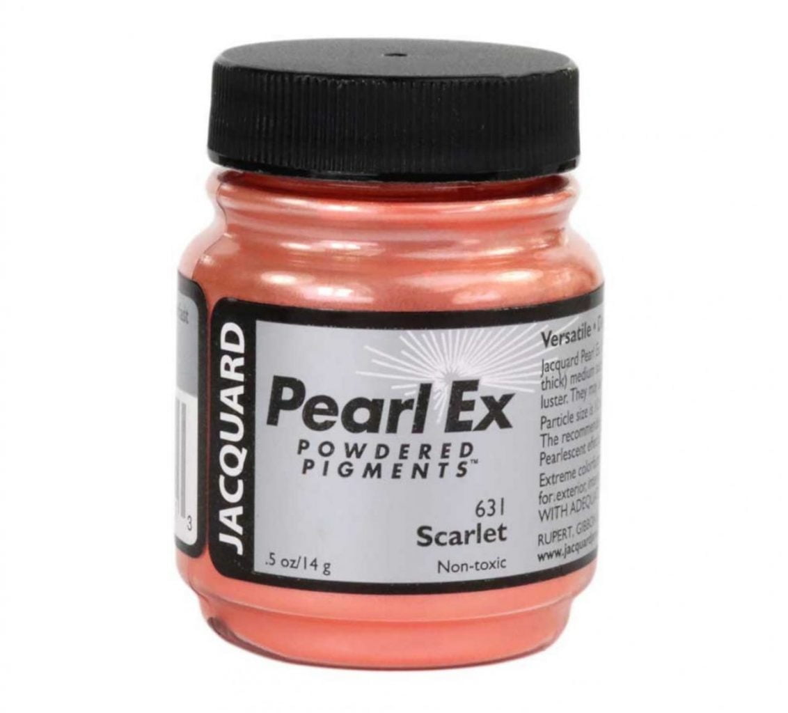 Jacquard Pigment Pearl Ex - 631 Scarlet pearl powder