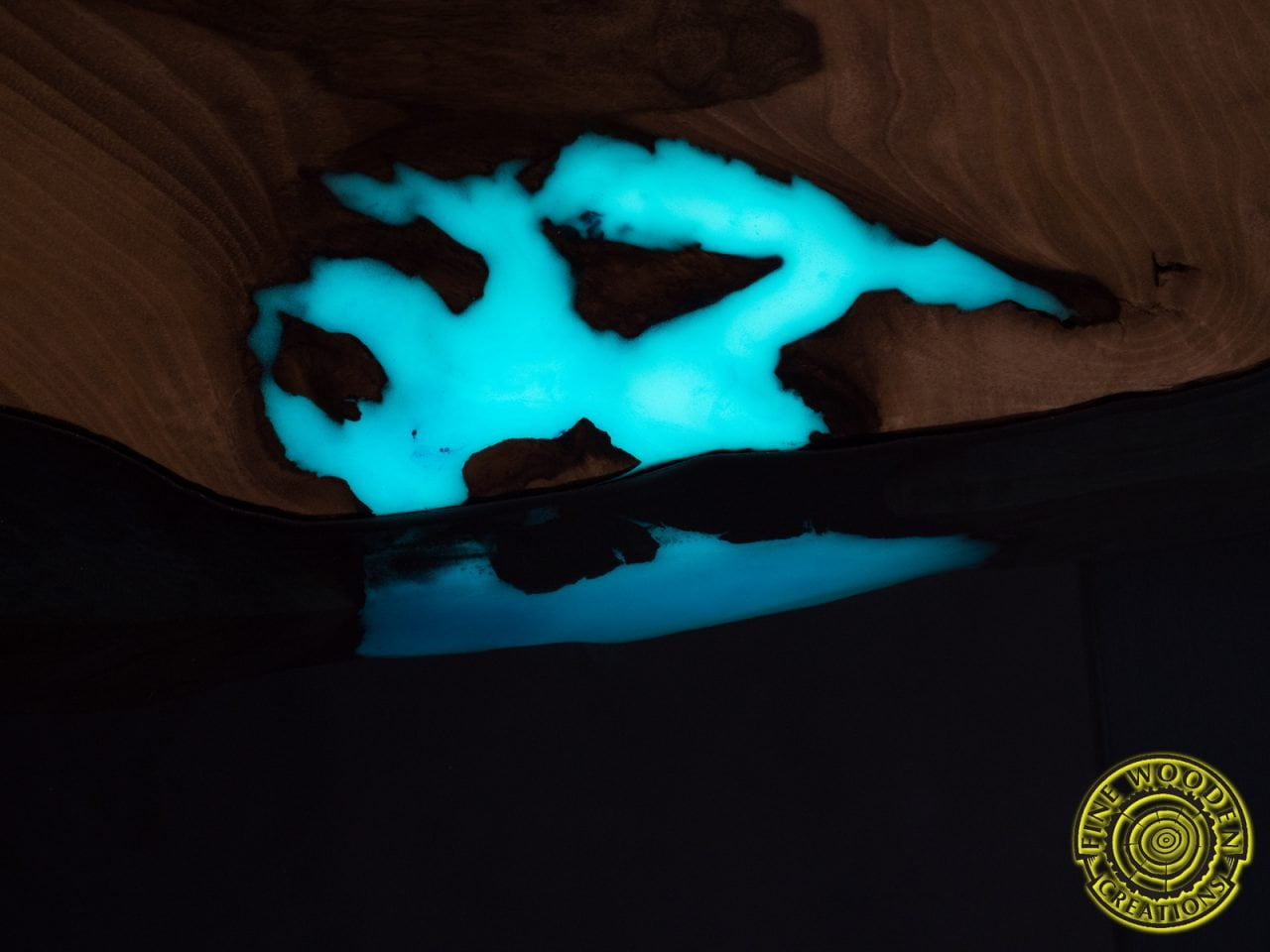 Turquoise glowing luminescent pigment 100gr - Image 11