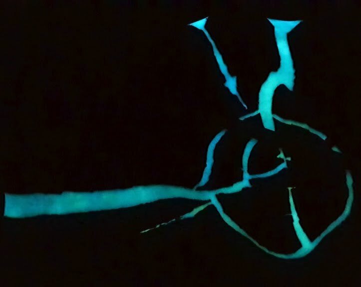 Turquoise glowing luminescent pigment 100gr - Image 16